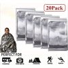 20PACK Emergency Solar Blanket Survival Safety Insulating Mylar Thermal Heat