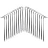 20PC 7inch Secure and stable, 7-shaped ground spikes, a must-have for outdoor tents. High-strength and windproof.
