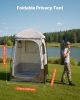 VEVOR Camping Shower Tent, 1 Room, Foldable Privacy Tent Changing Room with Ground Stakes, Ropes, Carry Bag, and Crossbar