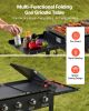 VEVOR Gas Griddle, 4-Burner Flat Top Grill, 36 inch Grill Plate Foldable Propane Griddle with Wheels, 60000 BTU Outdoor Flat Top Grills for Pan-Frying