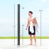 7.1FT Slolar Heated Outdoor Shower, 9.2 Gal Outdoor Solar Shower for Backyard Poolside Beach Spa
