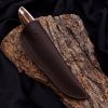 Heorot | Outdoor Camping Knife | Clad Damascus Blade | Stag Handle