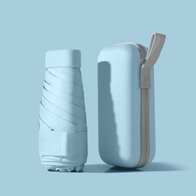 Umbrella With Storage Case (Color: Sky)